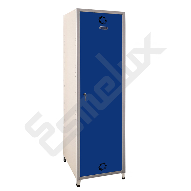 Taquilla de vestuario Megablok con 1 x 1 puertas.Sin divisoria interior. Cerradura de llave